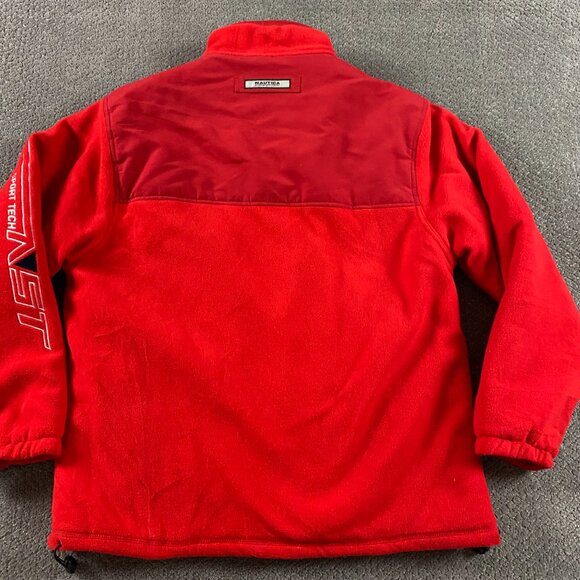 Vintage 90s Nautica Competition Sport Tech NST Fleece Jacket Men's XXL Spell Out - Picture 7 of 13